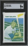 1977 Topps #482 Tony Solaita 9 card progressive proof.
